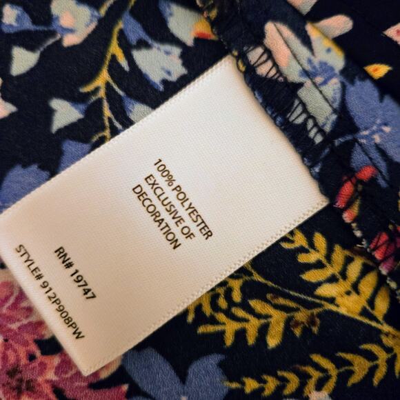 Women’s Pioneer Woman Boho Hippie Floral Blouse Flare Sleeves Lightweight XL - Picture 11 of 13